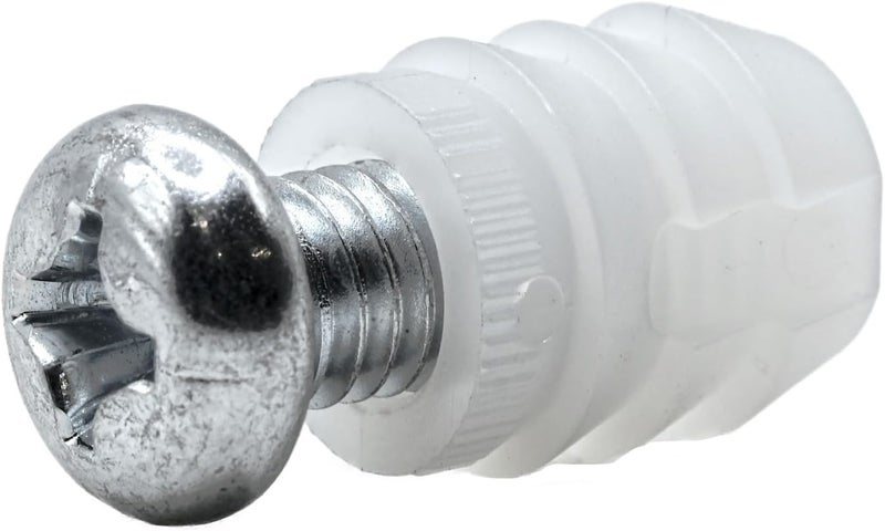 ReplacementScrews Plastic Sleeve and Screw Compatible with IKEA Part 102267 & 105163 (Pack of 8) - Image 1